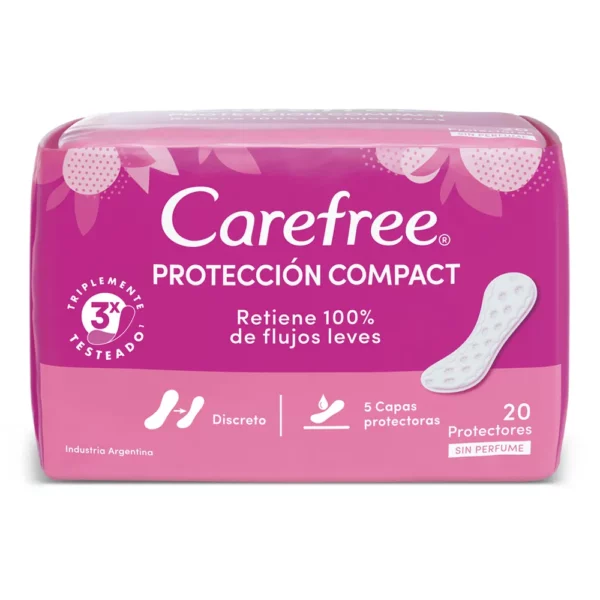 Carefree Prot Diarios Protección Compact x 20 un