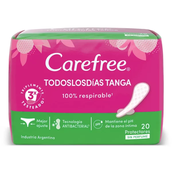 Carefree Prot Diarios Todos los Días Tanga x 20 un