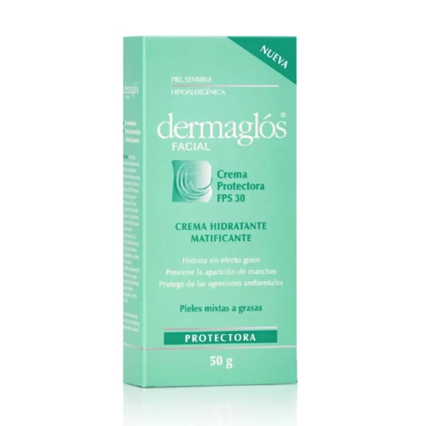 Dermaglós  Crema Facial Hidratante Matificante x 50 g - Image 2