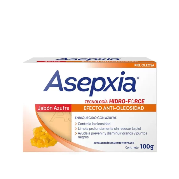 Asepxia Jabon En Barra Azufre x 100 g