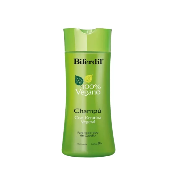 Biferdil Shampoo 100 % Vegano con Keratina Vegetal x 200 ml