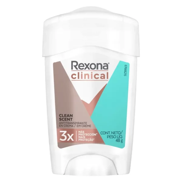 Rexona Desodorante Clinical Clean Fresh Women en Barra x 48 g - Image 2