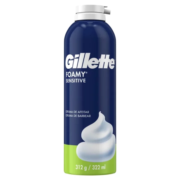 Gillette Espuma De Afeitar Foamy Piel Sensible x 322 ml