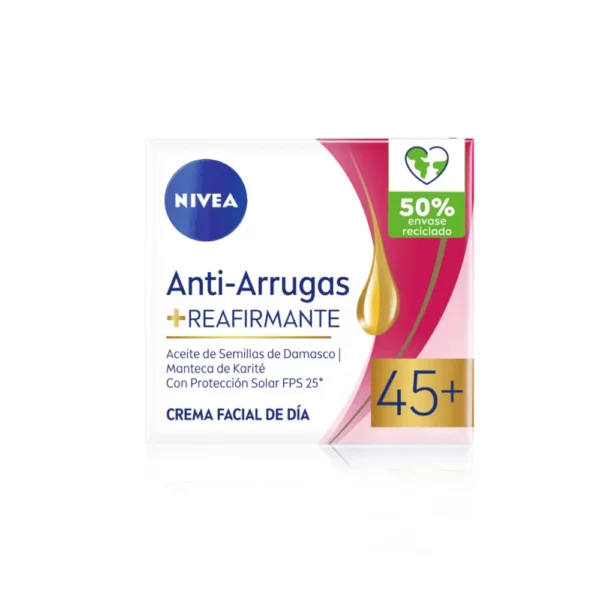 Nivea Antiarrugas con Semillas de Damasco 45+ x 50 ml