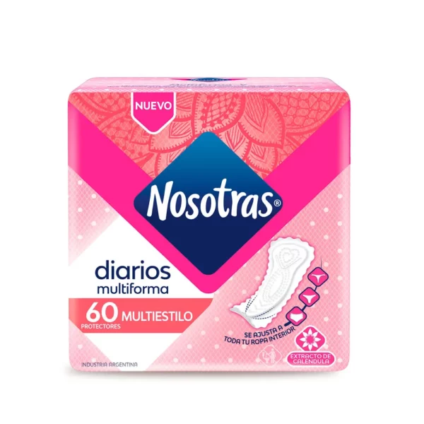 Nosotras Protector Diario Multiestilo con aloe x 60 un