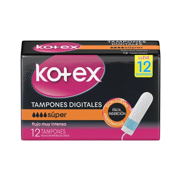 Kotex Tampones Súper x 12 un