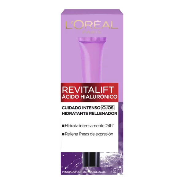 L'Oréal Paris Contorno De Ojos Revitalift Ácido Hialulrónico x 15 ml