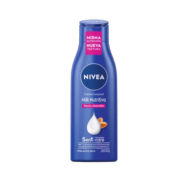 Nivea Corporal Milk Nutritiva 5 en 1 x 250 ml