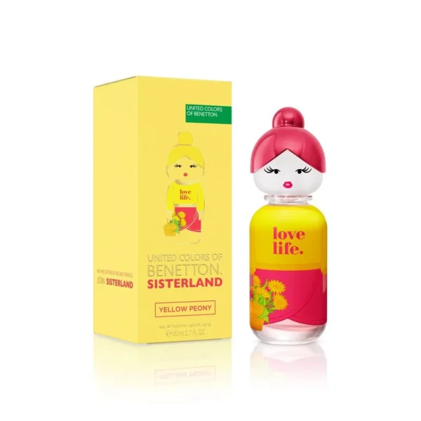 Benetton Ladies Sisterland Yellow Peony x 80 ml