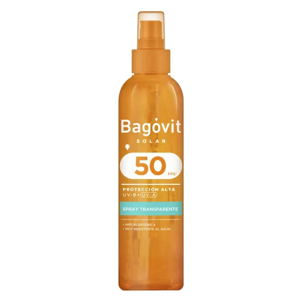 Bagóvit Prot Solar en Spray Transparente FPS 50 x 200 ml