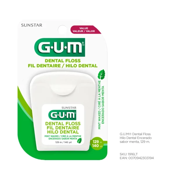 Gum Hilo Dental Encerado sabor menta x 129 M