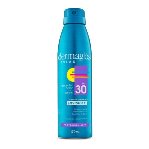 Dermaglos Protector Solar con FPS 30 en Spray Invisible x 170ml