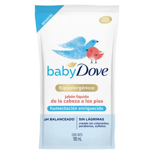 Dove Baby Jabón Liquido Hidratación x 180 ml