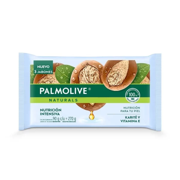 Palmolive Naturals Karité Nutrición  Intensiva x 3 un x 90 g c/u