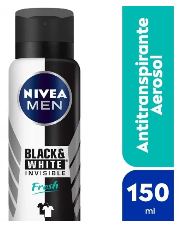 NIVEA - SPRAY INVISIBLE BLACK & WHITE FRESH MEN x 150 ML