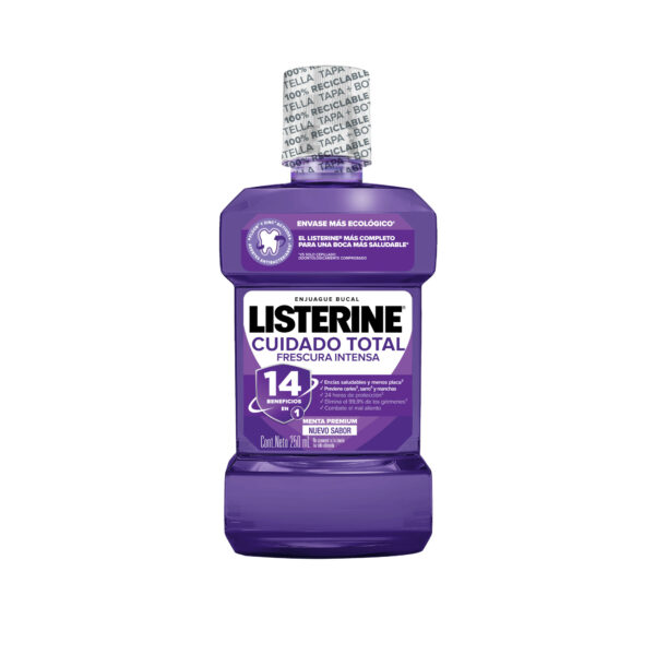 LISTERINE ENJUAGUE BUCAL CUIDADO TOTAL X250ML