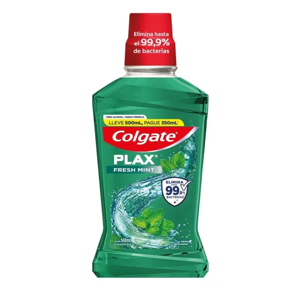 COLGATE Enjuague Bucal Plax Fresh Mint 500 ml