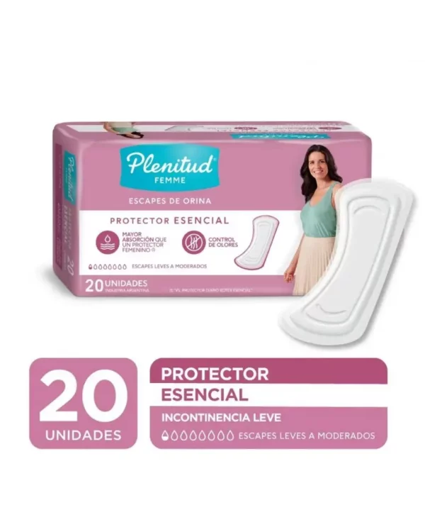 PLENITUD - PROTECTORES DIARIOS FEMME ESENCIAL X 20 UNIDADES