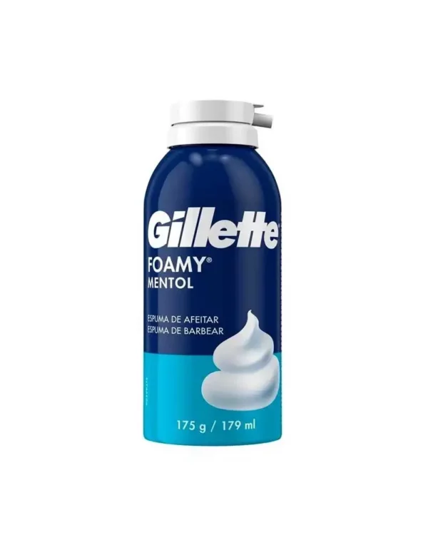 GILLETTE - espuma foamy mentol x 179 ml