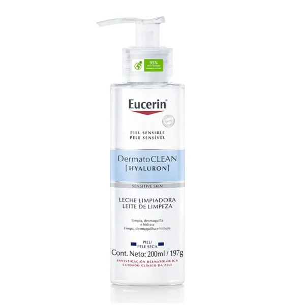 Eucerin Dermatoclean Hyaluron Leche Limpiadora Facial Con ácido Hialurónico Piel Seca Sensible