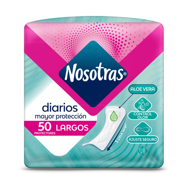 NOSOTRAS PROTECTORES LARGOS X 50 U