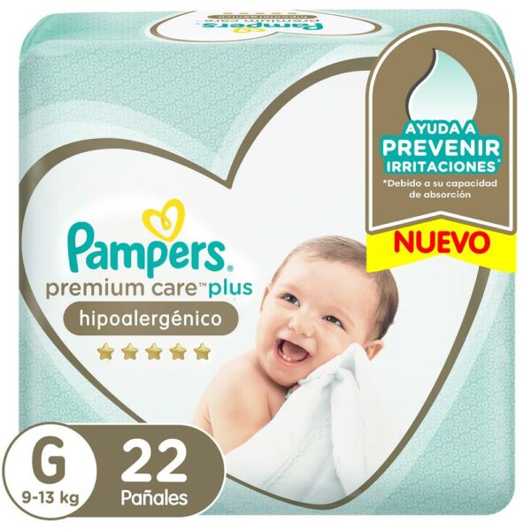 Pampers Pañal Premium Care T:G 22 Uni