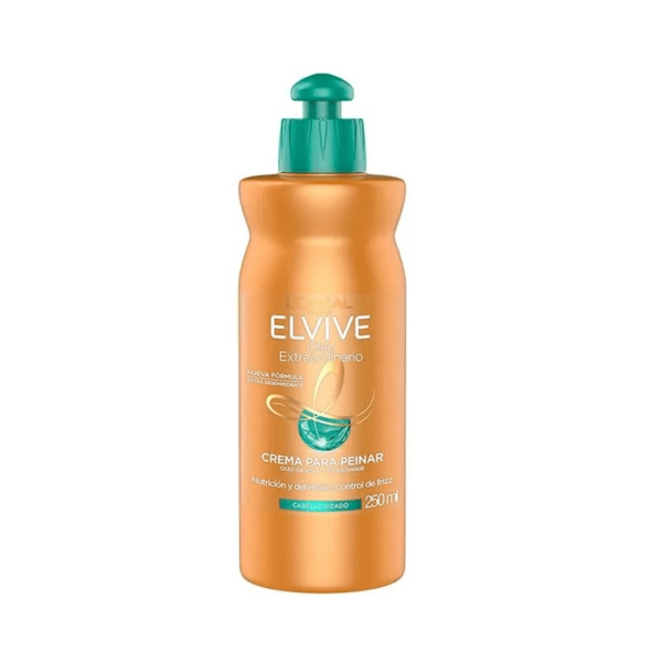 Elvive Crema Para Peinar Óleo Extraordinario Rizos 250ml