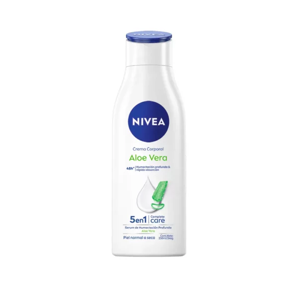 Nivea Crema corporal Aloe Vera 5 en 1 piel normal a seca x 250 ml