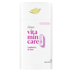 Dove, Vitamin Care+, 72h Deodorant, Aluminum Free, Raspberry & Rose